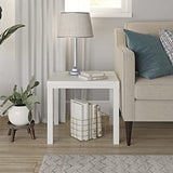 Ameriwood Home Parsons, White End Table New in Box, Only have 1 in stock!