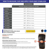 Champion Neoprene Knee Stabilizer Wrap with Hinged Bars, Blue, Medium - Retails $87+