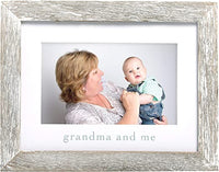 Pearhead Grandma & Me Keepsake Rustic Picture Frame, New Grandpa Gifts from Baby, Distressed