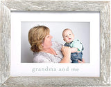 Pearhead Grandma & Me Keepsake Rustic Picture Frame, New Grandpa Gifts from Baby, Distressed