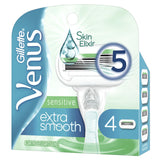 Gillette Venus Extra Smooth Sensitive Women's Blade, 4 Refills
