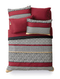 Mainstays Greek Key 7pc Bed in a Bag Set, King! Includes Sheets, Shams & Comforter!