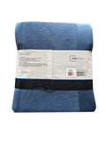 MAINSTAYS Solid Blue Micro Fleece Blanket, 90" x 90", 100% polyester