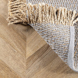 Wayfair Item! nuLOOM Flatweave Natural Fiber Fenella Runner Rug, 2' 6" x 6', Grey - Retail w/tax $194