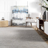 Wayfair Item! nuLOOM Flatweave Natural Fiber Fenella Runner Rug, 2' 6" x 6', Grey - Retail w/tax $194