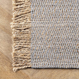 Wayfair Item! nuLOOM Flatweave Natural Fiber Fenella Runner Rug, 2' 6" x 6', Grey - Retail w/tax $194