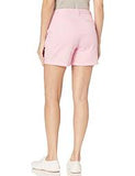 New Amazon Essentials Women's 5" Inseam Patterned Chino Short, Pink Sz 16!