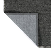 Hand Woven Alliviah Flatweave Charcoal Area Rug by Latitude Run! 5Ft X 7Ft 9 Inch! Stain Resistant! Made in India! Retails $479+