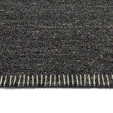 Hand Woven Alliviah Flatweave Charcoal Area Rug by Latitude Run! 5Ft X 7Ft 9 Inch! Stain Resistant! Made in India! Retails $479+