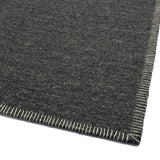 Hand Woven Alliviah Flatweave Charcoal Area Rug by Latitude Run! 5Ft X 7Ft 9 Inch! Stain Resistant! Made in India! Retails $479+