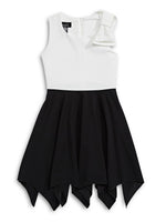 Ally B Children's Girl's Colourblock Sleeveless Dress in Black & Cream, Sz 7! Retails $50US+