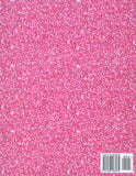 Sketchbook: Cute Unicorn On Pink Glitter Effect Background, Large Blank Sketchbook For Girls, 110 Pages, 8.5" x 11", For Drawing, Sketching & Crayon Colouring