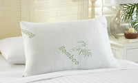 New in bag! Bamboo Home Luxury Bed Pillow! QUEEN! Relieves neck pain, snoring, TMJ, Migraine, Asthma 27X17