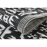 New Large 8Ft x 10Ft Stain & Fade Resistant Black & White Medallion Indoor/Outdoor Beverly Rugs Area Rug! Retails $310+