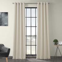 Brand new BOCH-LN1856-96-GR Faux Linen Grommet Blackout Curtains, Each panel is 50 X 96, Birch! Winner can purchase 1 more set at winning bid! Retails $134 W/tax for set!