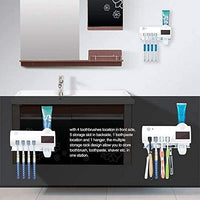 New in box! BITUBITU UV Toothbrush Sterilizer Rechargeable Solar Power UV Toothbrush Holder Wall Mounted Toothbrush Disinfector with Automatic Toothpaste Dispenser