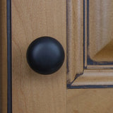 Classic 1 1/8" Diameter Mushroom Knob (Set of 10) - Matte Black!