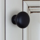 Classic 1 1/8" Diameter Mushroom Knob (Set of 10) - Matte Black!