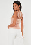 Nordstrom's Item! Women's Elodie Cami Rouched Mesh Bodysuit in Blush Mauve