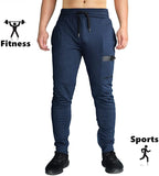 New BROKIG Mens Sidelock Gym Joggers Sweatpants Athletic Workout Track Pants, Navy! Sz 2X!