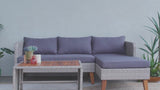 New in box! Wayfair Brookside Chloe Rattan Outdoor Seating Collection - Sectional with table! Retails $936 w/tax!