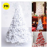 New in box! Costway 7 ft. Artificial PVC Christmas Tree with Stand White