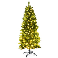 New in box! Costway 5-ft Slim Green Artificial Christmas Tree CM22809, Retails $143+