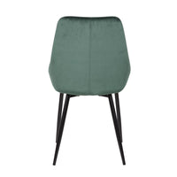 New in box! Wayfair Coen Velvet Upholstered Side Chair (Set of 2) by Etta Avenue in Green, Retails $430+