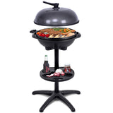 New in box! Wayfair 1350W Outdoor BBQ Freestanding Electric Grill with Removable Stand by Costway! Retails $280+ (Small dent on top cover from transport)