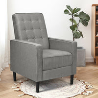 New in box! Mid-Century Push Back Recliner Chair This push back recliner is designed for you to get ultimate relaxation! Grey! Retails $419+