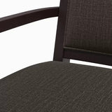 Wayfair Item! Ebern Designs Canepa Solid Wood Upholstered Arm Chairs (Set of 2), Brown - Retails $400+
