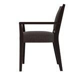 Wayfair Item! Ebern Designs Canepa Solid Wood Upholstered Arm Chairs (Set of 2), Brown - Retails $400+