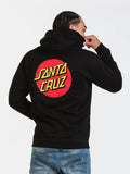 New SANTA CRUZ CLASSIC DOT PULLOVER HOODIE, BLACK, SZ L! RETAILS $99.99+