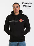 New SANTA CRUZ CLASSIC DOT PULLOVER HOODIE, WHITE, SZ S! RETAILS $99.99+