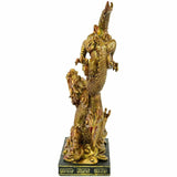 New Wayfair item! Arasch Feng Shui Chinese Daoism Imperial Nine Dragons Golden Dragon King, brings in the energy of wealth and prosperity!  Retails $86+