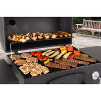 Dyna-Glo Charcoal Grill with Side Shelves in Black Powder Coat Finish! Enameled Cast Iron Grates! Retails $420 w/tax on sale!