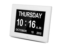 Promise Medicine Reminder 8 Inch Memory Loss Alzheimer Large Display Dementia Alarm Clock Digital Calendar Day Clock