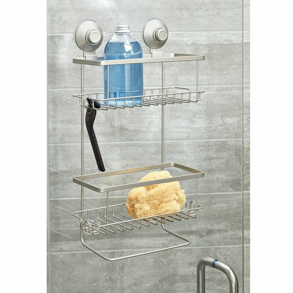 Everett Push Lock Suction Shower Caddy by Idesign! Retails $60+