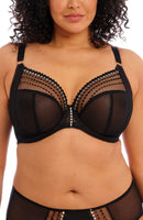 New with Tags! ElOMI Matilda Full Figure Underwire Plunge Bra, Black, Sz 36DDD! Also Fits 38DD, 40C, 42B! Retails $69+