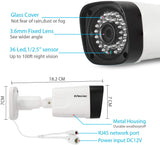 New Evtevision 5MP PoE IP Bullet Camera H.265 IP Security Camera Indoor/Outdoor IR Night Vision 100ft Motion Detection ONVIF Compliant