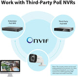 New Evtevision 5MP PoE IP Bullet Camera H.265 IP Security Camera Indoor/Outdoor IR Night Vision 100ft Motion Detection ONVIF Compliant