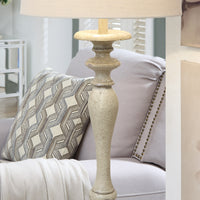 Brand new Stunning Farmhouse Country Chic Joaquin 60" Floor Lamp with Oatmeal Linen drum shade! Retails $164 W/Tax!