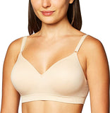 New Fruit of the Loom Womens Seamless Wire Free Lift Bra BEIGE, Sz 36D!