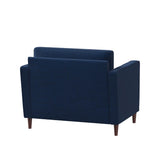 New in box! Wayfair Garren 39.8'' Wide Tufted Club Chair by Mercury Row in Navy Blue! Retails $470+