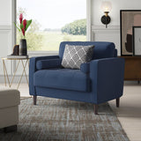 New in box! Wayfair Garren 39.8'' Wide Tufted Club Chair by Mercury Row in Navy Blue! Retails $470+