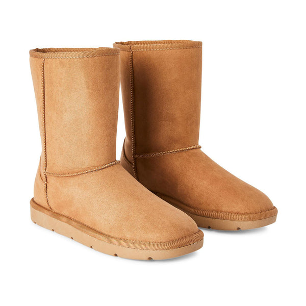 New with tags! George Women's Plush Interior Pull on style Boots in Tan! Sz 6!