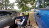 New in box! Ozark Trail Padded Folding Hammock Chair! features a padded foam seat, extra-tough nylon fabric and a dual locking steel frame for enhanced support so you can relax without worry. 3OO Lb weight Capacity