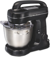 Brand new NO BOX! Hamilton Beach 63391 Stand Mixer 7 Speeds with Whisk, Dough Hook, Flat Beater Attachments, 4 Quart, Black