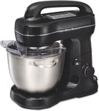 Brand new NO BOX! Hamilton Beach 63391 Stand Mixer 7 Speeds with Whisk, Dough Hook, Flat Beater Attachments, 4 Quart, Black