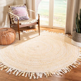 New Wayfair Holbeach Handmade Flatweave Cotton Beige Area Rug, 3 Ft Round!